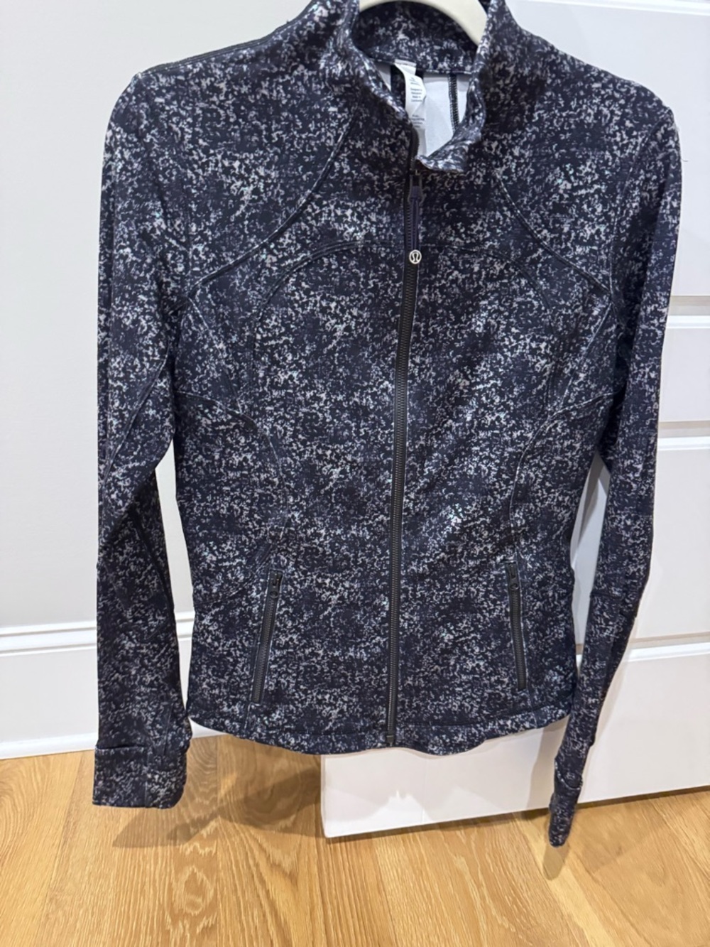 lululemon athletica Black & Gray Speckled Full-Zip Jacket
